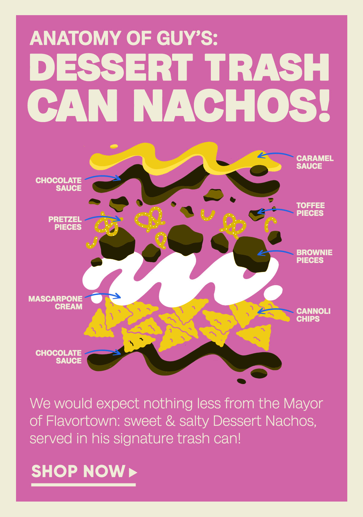 Introducing Guy Fieri’s Dessert Trash Can Nachos! Goldbelly